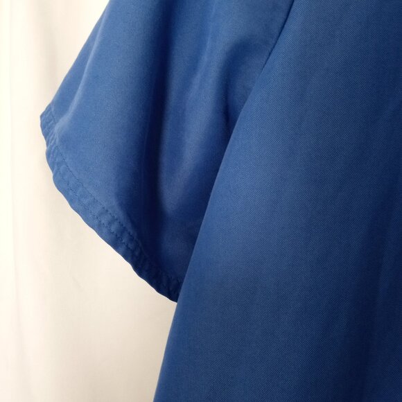 HSZ Studio Woman 4X Bathrobe Housecoat House Dress Button-Down Blue Embroidered - Picture 9 of 15